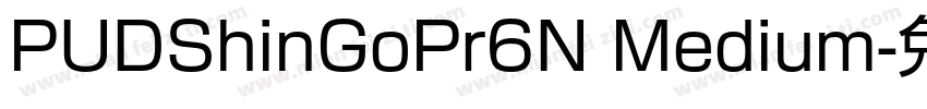 PUDShinGoPr6N Medium字体转换